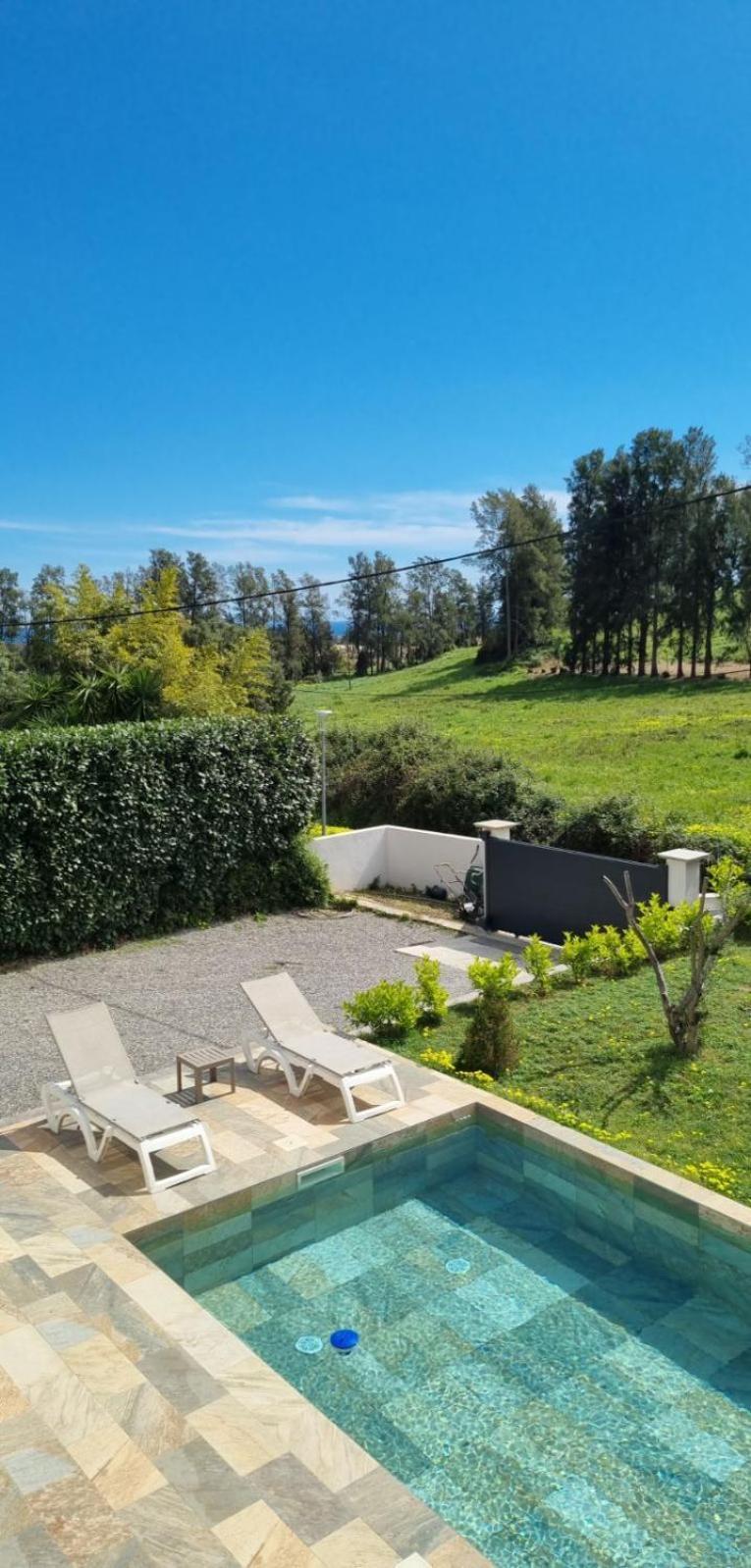 Rez De Villa Avec Piscine Privee, Wifi, Jardin Cloture Penta di Casinca Bagian luar foto
